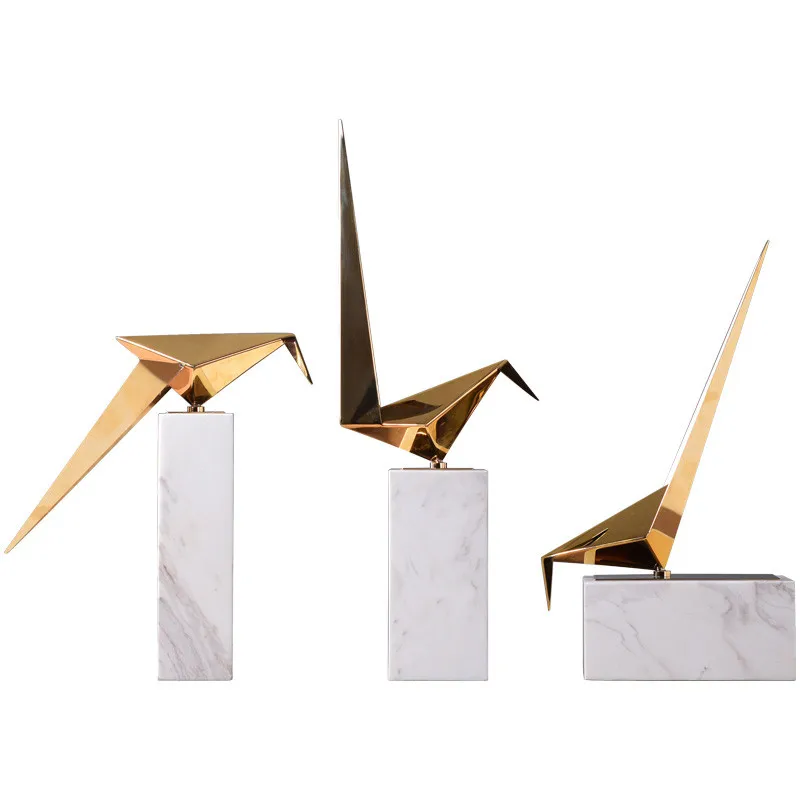 
Gold Rich bird customize pieces desk home decor accessories for living room home furniture accessories 