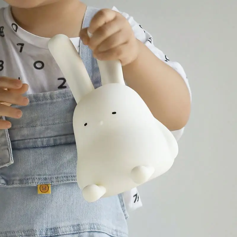 2023 Kids Gift Silicone Anime Rabbit Kids Night Bunny Lamp Foldable Hanging Cute Baby Bunny Night Light For Room