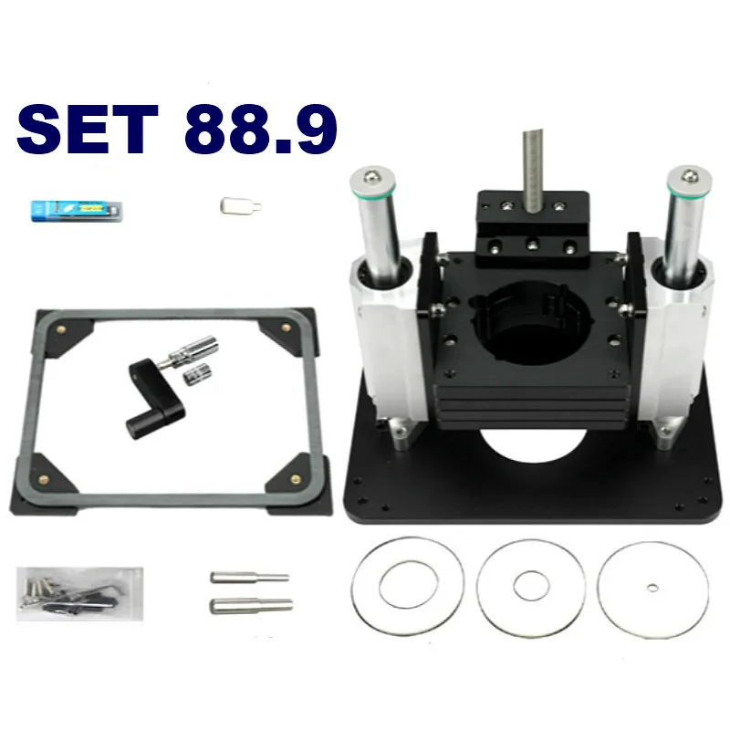 Woodworking Heavy Precision Router Lift  Duty Aluminum Router Insert Plate Mount Lift Flip Chip for Engraving Machine & Bakelite