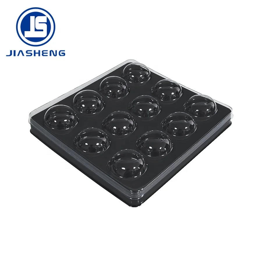 12 полости пищевой термоформованные пластичный волдырь