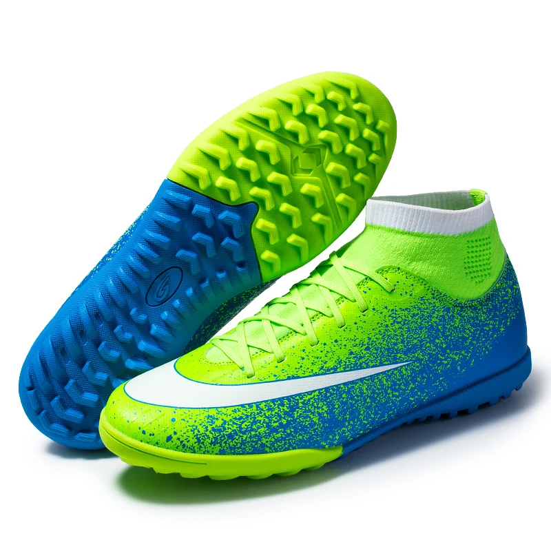 
China Shoes Football Training Ankle Protect Shoes Footwear for Boy Men Soccer Shoes 