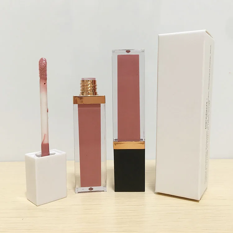 
50 pieces with logo print lip gloss shiny glitter shimmer lipgloss ready to ship 