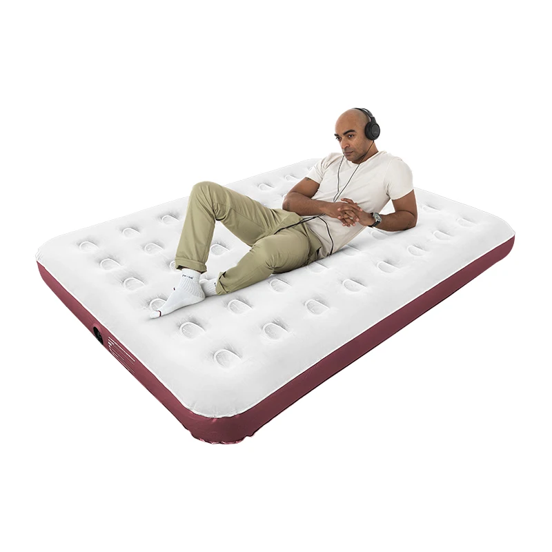 Hot Selling Twin Size Indoor Outdoor Mattress Airbed Air Mattress Inflatable Bed with Built-in Pump for Camping