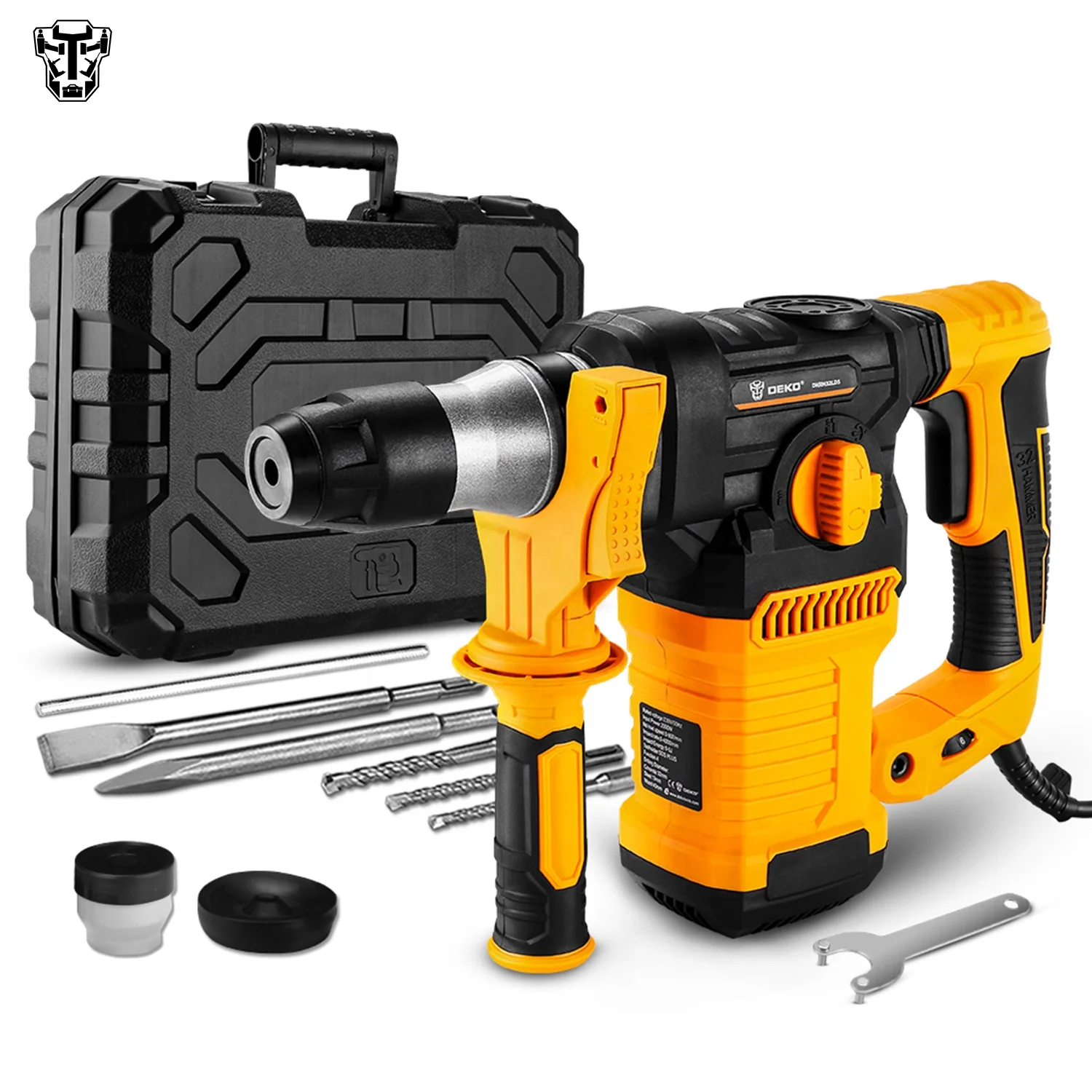  DEKO DKRH32LD5 230 В Многофункциональный проводной вращающийся молоток с электрическим отбойным молотком Ударная дрель перфоратор