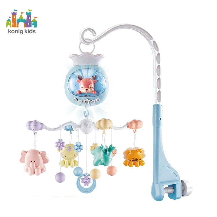Konig детский музыкальный мобильный телефон для детской кроватки детские аксессуары сна музыкальная кровать колокольчик с дистанционным управлением