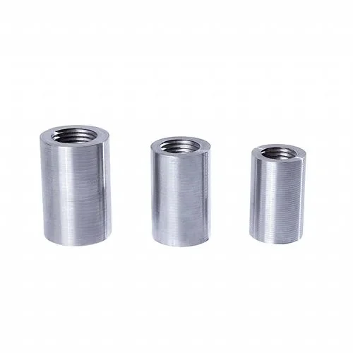 Supply of variable diameter positive and negative wire straight thread connection steel sleeves for building concrete