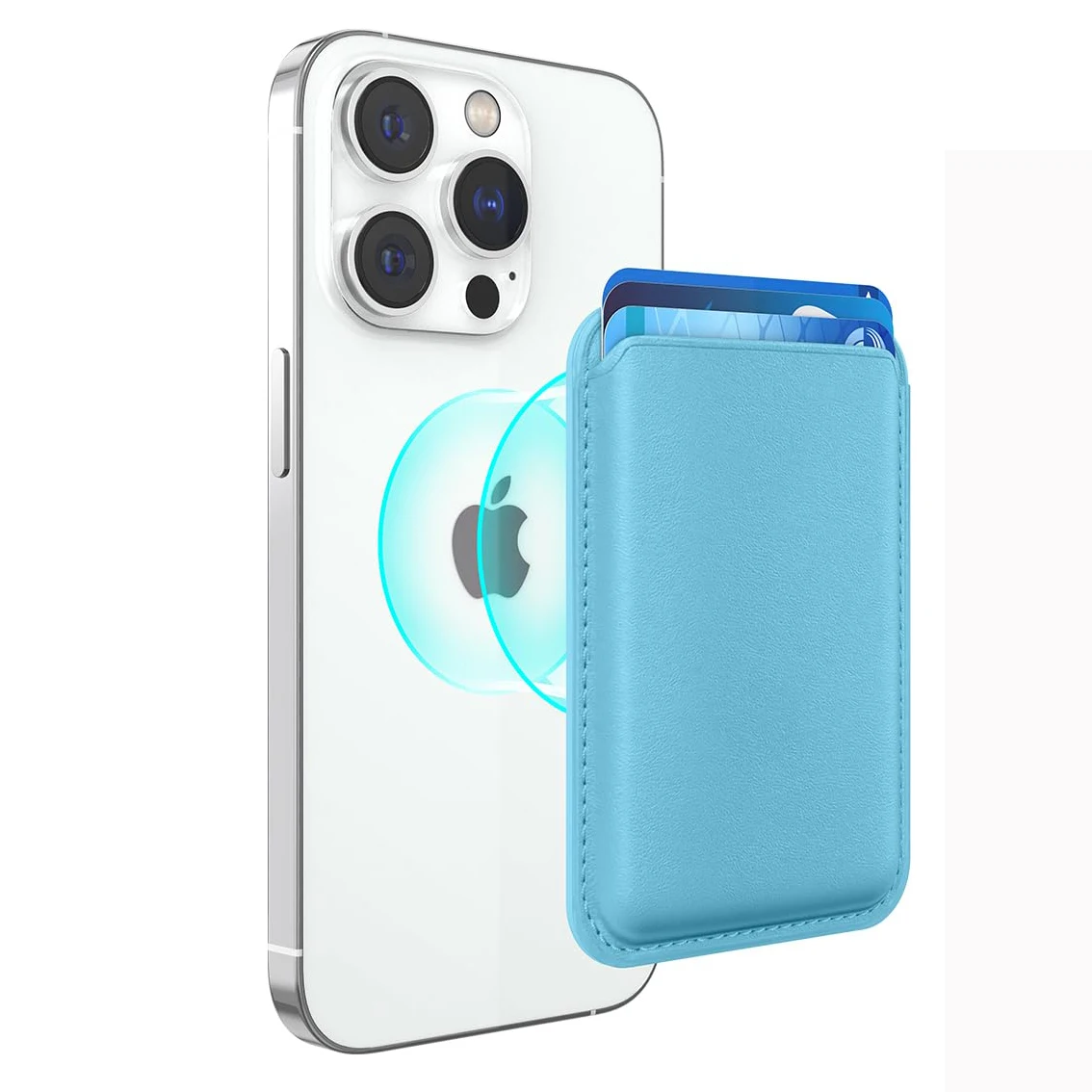 Чехол для мобильного телефона с магнитным кошельком из искусственной кожи отделением карт