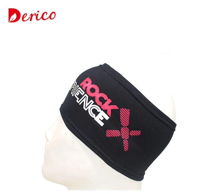 Wholesale stretchy athletic customized logo sweatband sports headband
