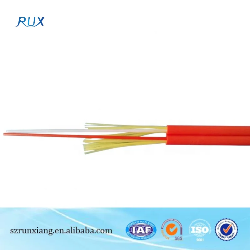 Duplex Aramid Yarn Strengthened Distribution G657A GJFJBH Indoor Fiber Optical Cable