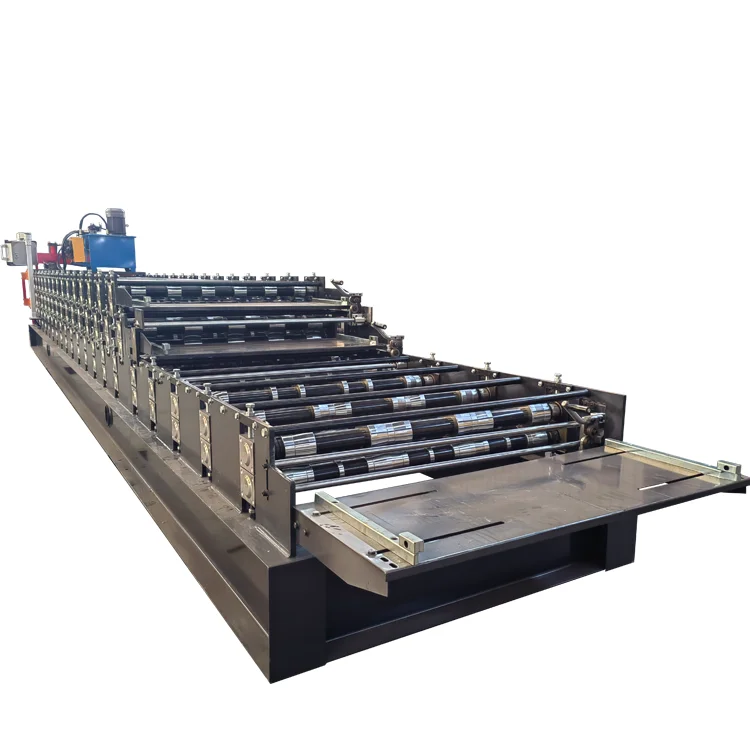 TR4 TR5 TR6 Trapezoidal three-layer metal roofing panel roll forming machine