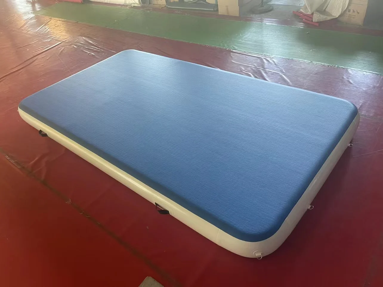 High quality inflatable taekwondo backflip thick drawn air cushion professional gymnastics children martial arts protective mat