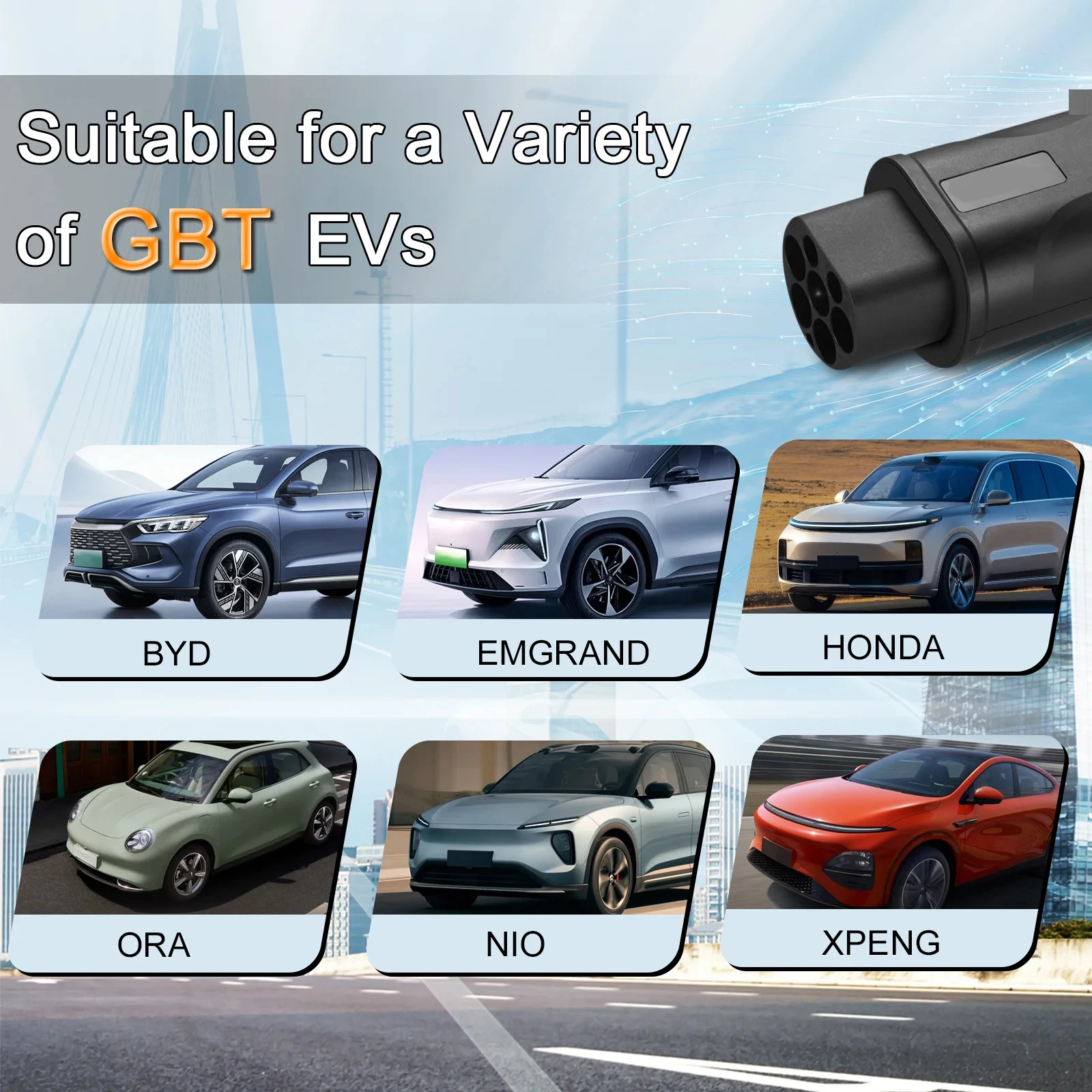 High Quality Portable New Type2 EV Car Charger Adapter for Tesla IEC 62196 Type2 Adaptor Accept Customize Connector