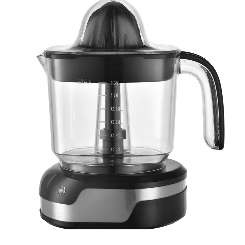 Stainless Steel 160 Watts of Power Soft Grip Handle and Cone Lid Electric Citrus Juicer Squeezer for Orange/Lemon/ Grapefruit