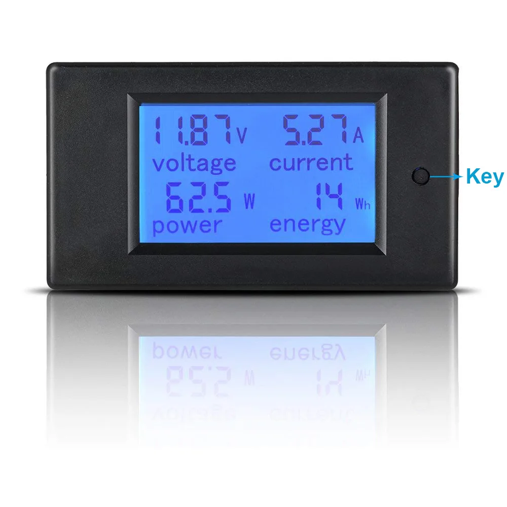 12V 100V напряжение переменного тока электрической энергии измеритель мощности DC Цифровой амперметр напряжения