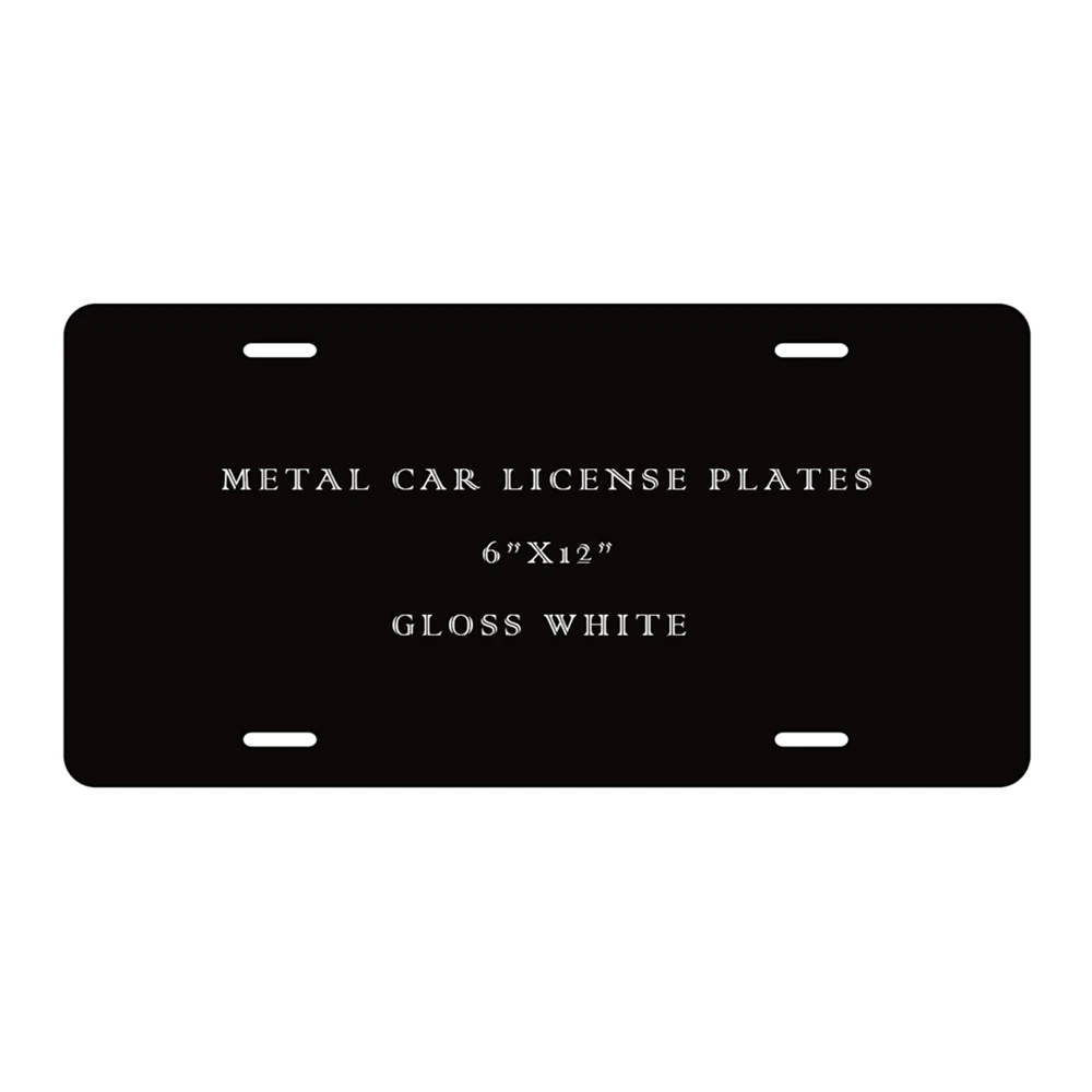 China Wholesale DIY Picture Sublimation Blank Aluminum Car Tag Sublimation Aluminum License Plate Blanks Panel for Printing