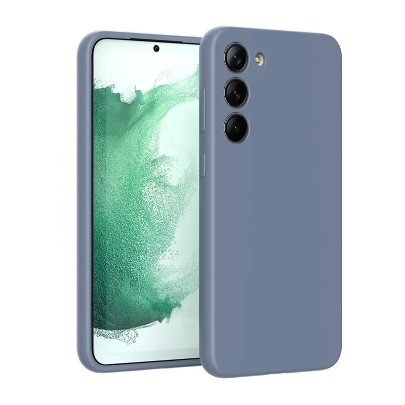 Factory S23 Ultra Mobile Case Silicone Cover Soft Microfiber Lining Protective Phone Case For Samsung Galaxy S23 Silicone Case