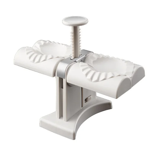 2022 New Double Head Automatic Dumpling Maker Tool Quickly Make Dumplings Empanadas Making Artifact Kitchen Accessories