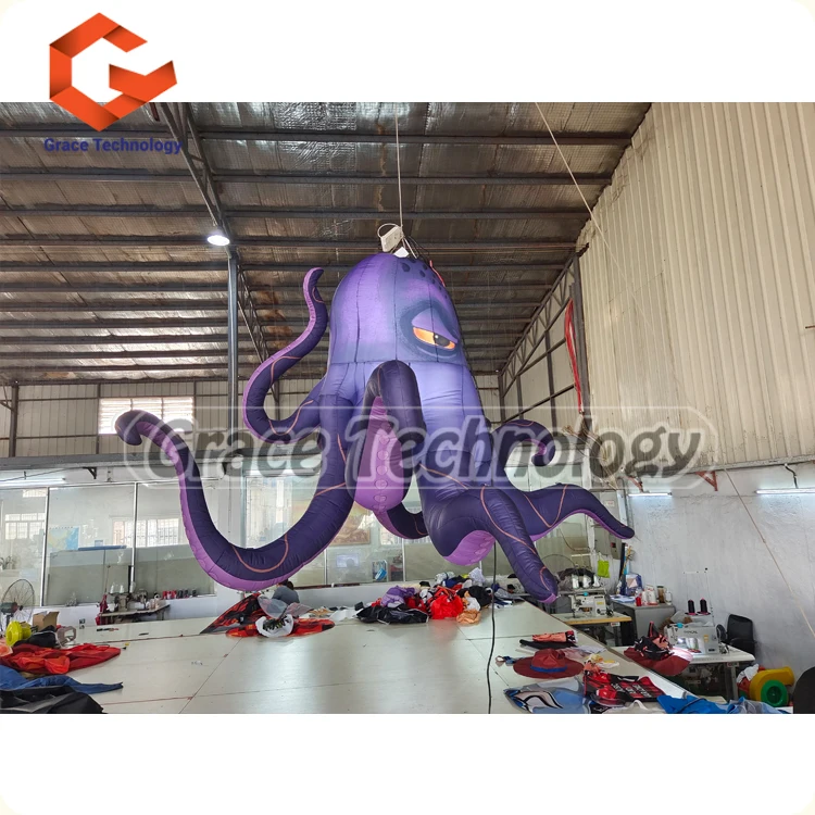 Giant Inflatable Octopus Outdoor Events Parties Festivals Stage Decor Led Lights Blow Up Octopus Replicates For Sale