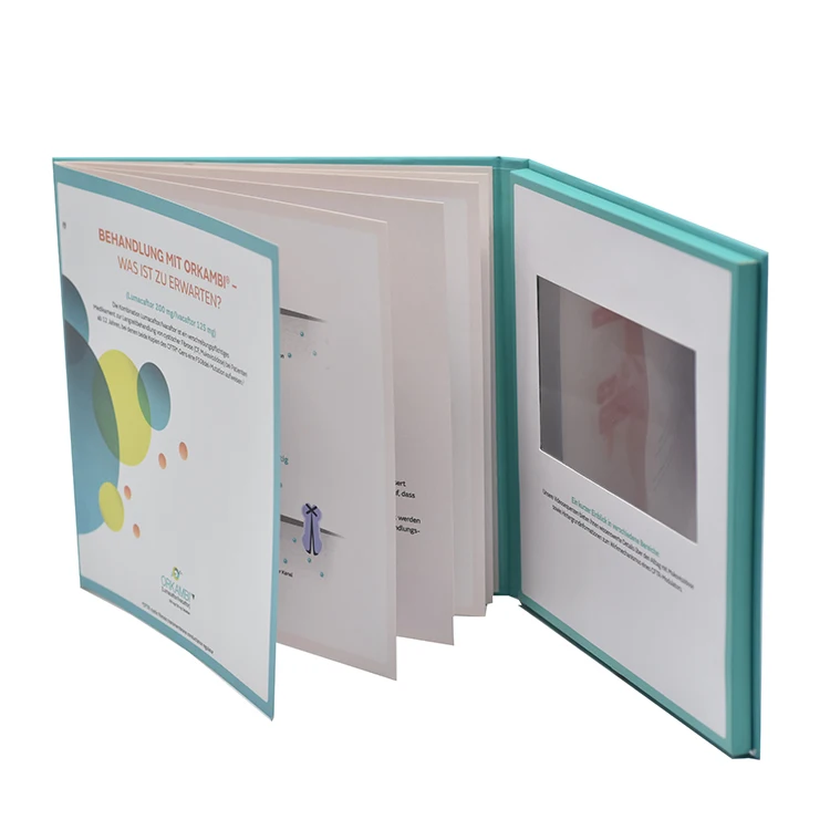 Chinese Homemade Video Brochure Booklet Suppliers 5 Inch Video Book
