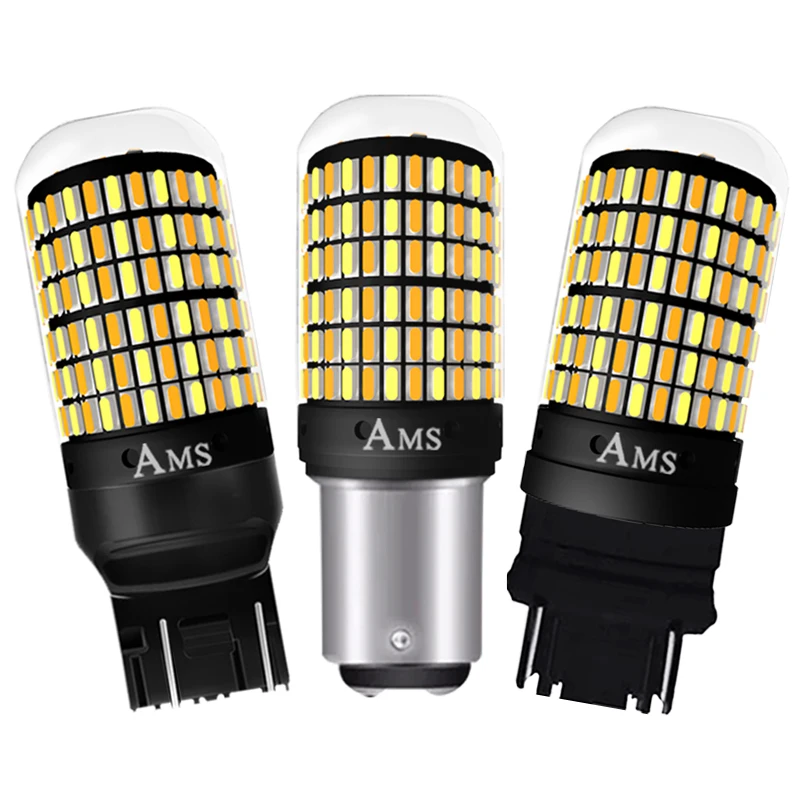 Car 1157 T20 T25 Led Bulbs 3014 168 smd Brake Lights 12V Turn Signal Width Reverse Lighting