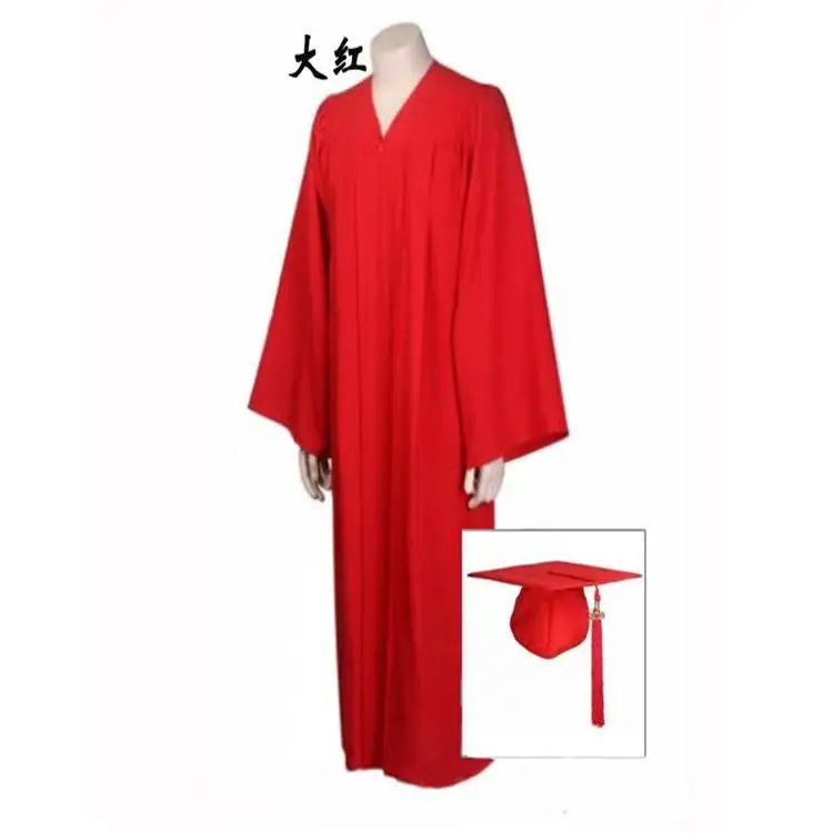 Dresses for College or University Gown Hot Sell Cheap Colorful Graduation Custom Unisex OEM Customized Uniform Adult Robe Long