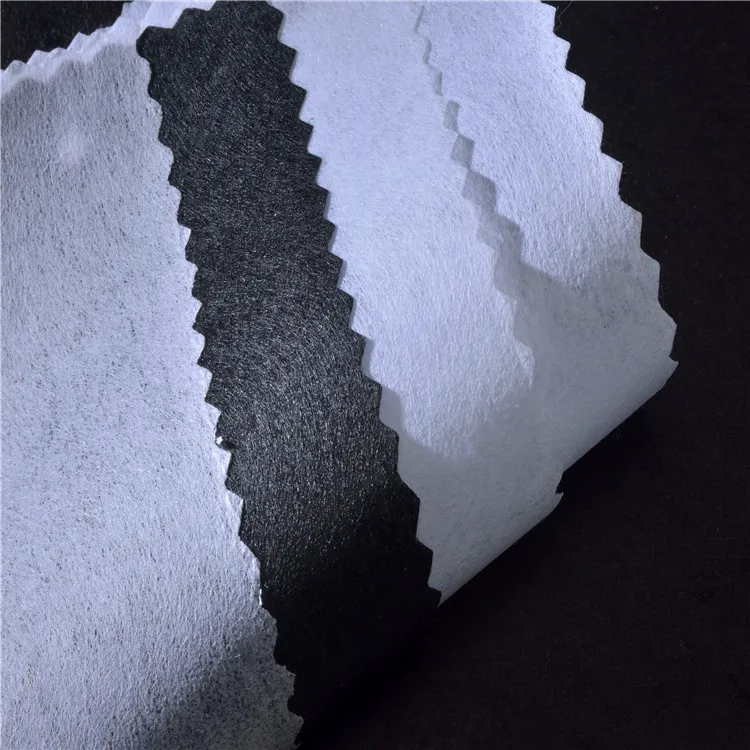 Nonwoven Polyester Interlining Fabric Gum Stay Type for Interiors and Fashion Items