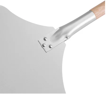Hot Sale Detachable Pizza Peel Aluminum With Rubber Wood Handle