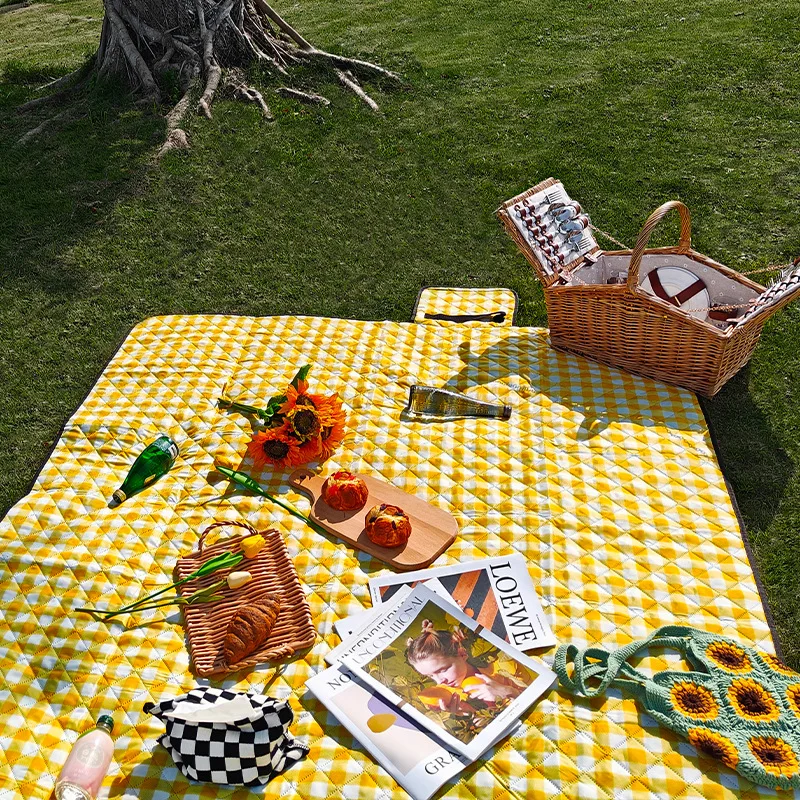 Compact Picnic Mat Picnic Blanket Camping Mat Beach Mat Outdoor Waterproof Portable Washable