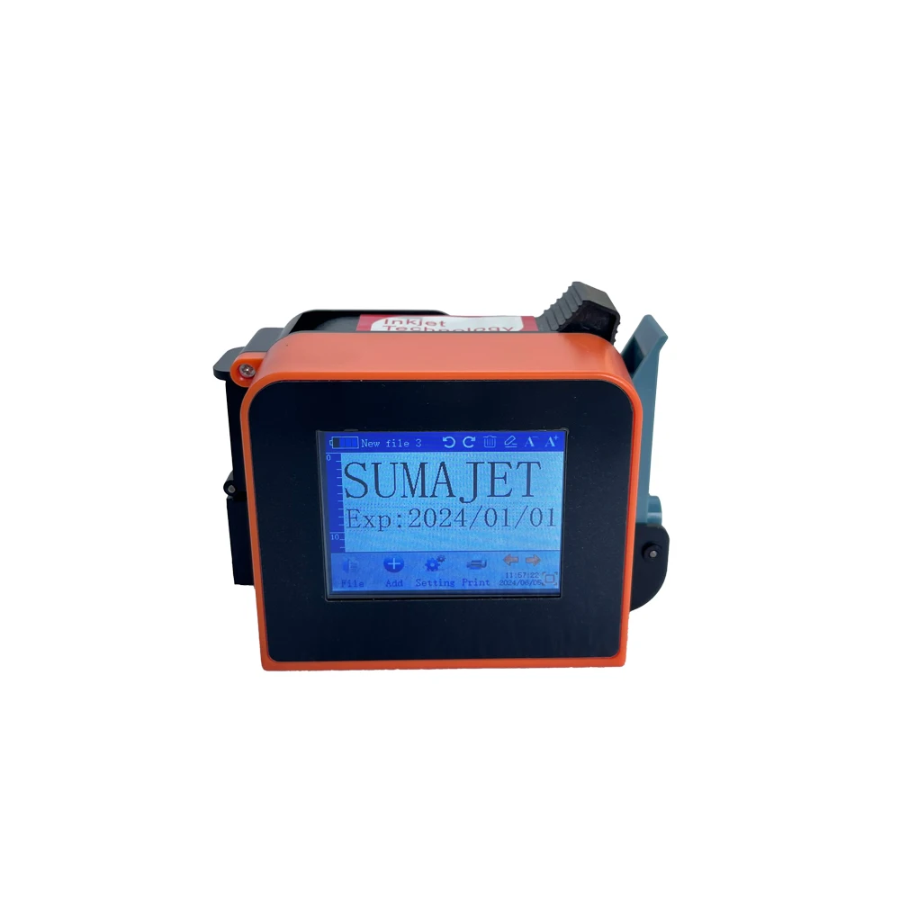 12.7mm 600DPI Resolution Portable Mini Inkjet Printer Machine for Coding and Marking on plastic glass metal carton printing