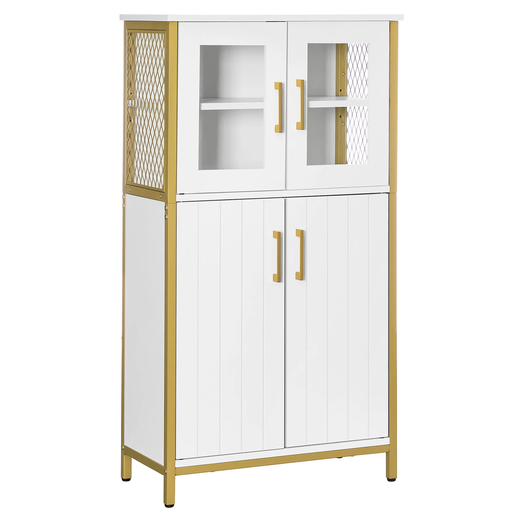 Bathroom Nordic Large Muebles Aparador Blanco Iraliano White Sideboard Wood Luxury Gold Frame Modern Sideboard Buffet