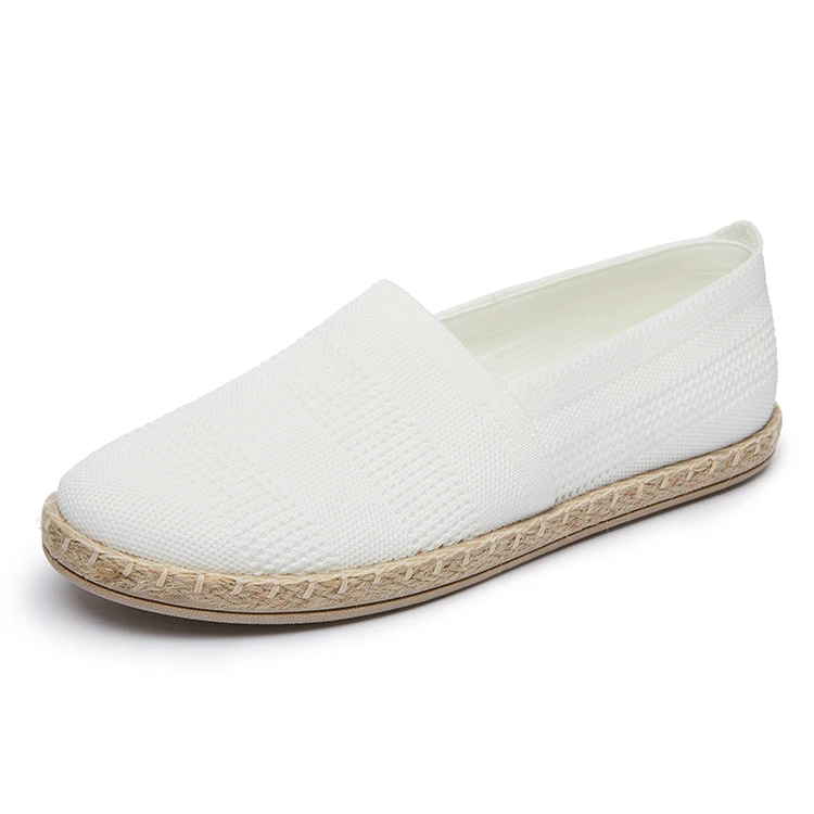 KH Factory Customized INJECTION Mesh Espadrilles Women Fashion Slip On Flat Shoes For Women New style