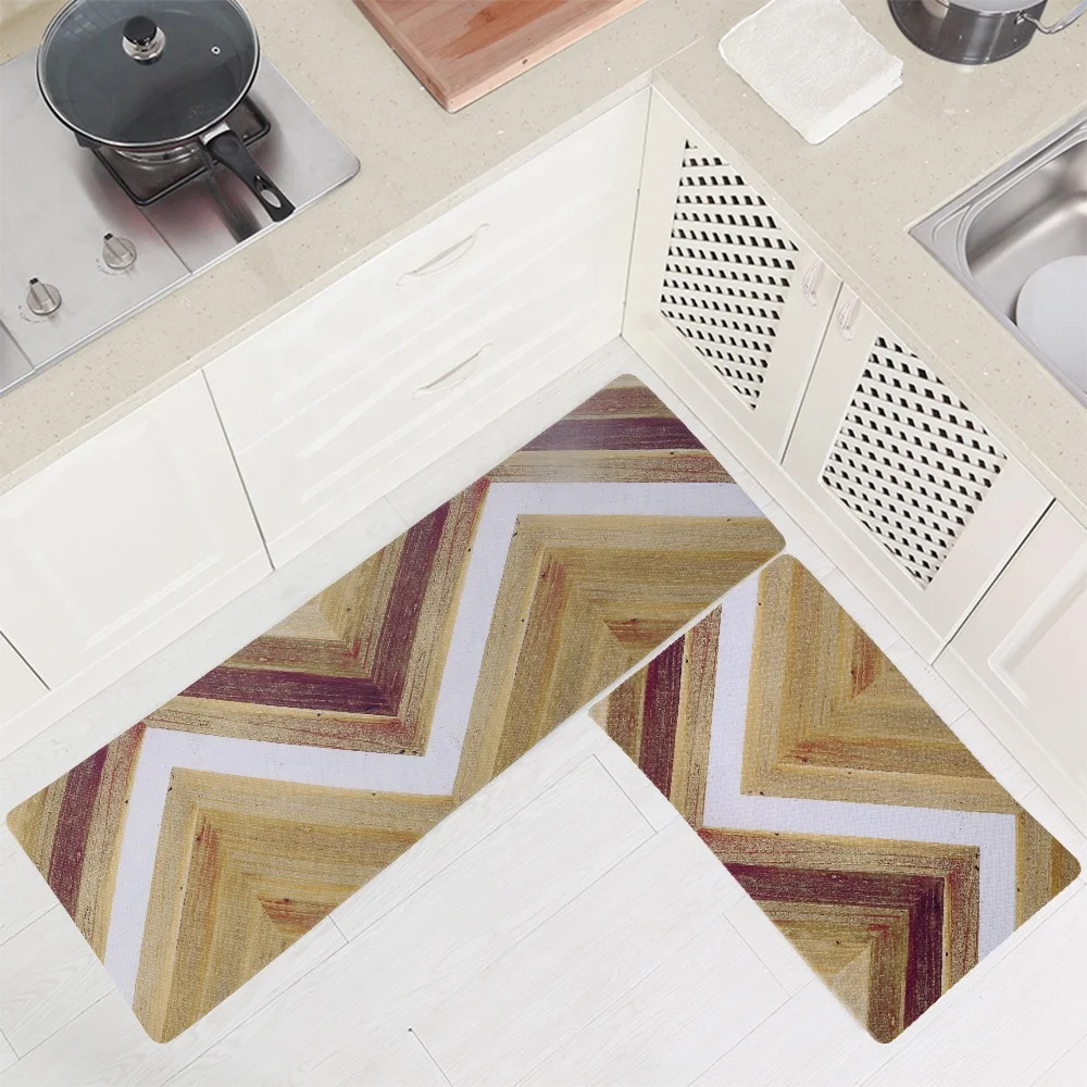 
Shinnwa waterproof heat resistant anti fatigue pvc foam kitchen floor mats geometric 