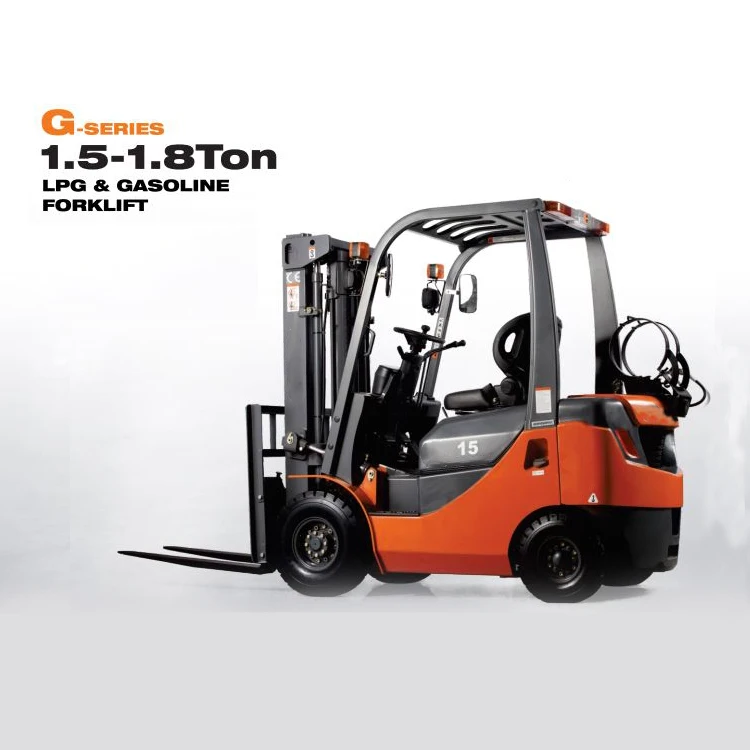 Small LPG forklift 1.5 ton 1.8 ton 2 ton 2.5 ton 3 ton 3.5 ton gasoline forklift truck with Japanese engine