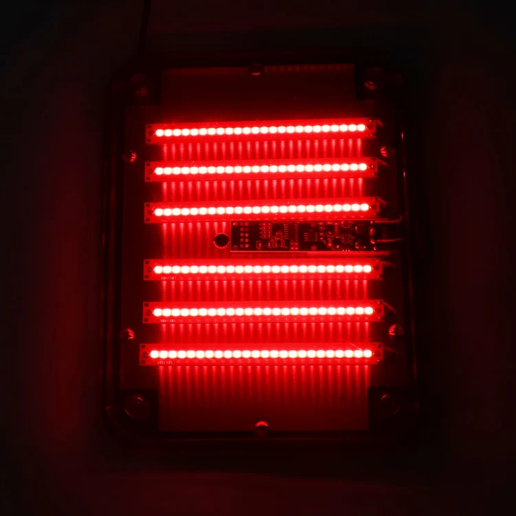 New COB 72W 10' Rectangle Strobe Warning Lights Red Blue Slim Surface Mount Safety Flashing Lamps For Truck  Car Ambulance