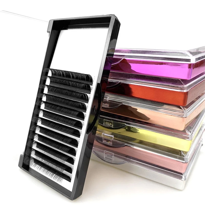 Hot Selling Soft Lash Extension Private Label B C D J CC Curl Classic Synthetic Individual Eyelash Extensions