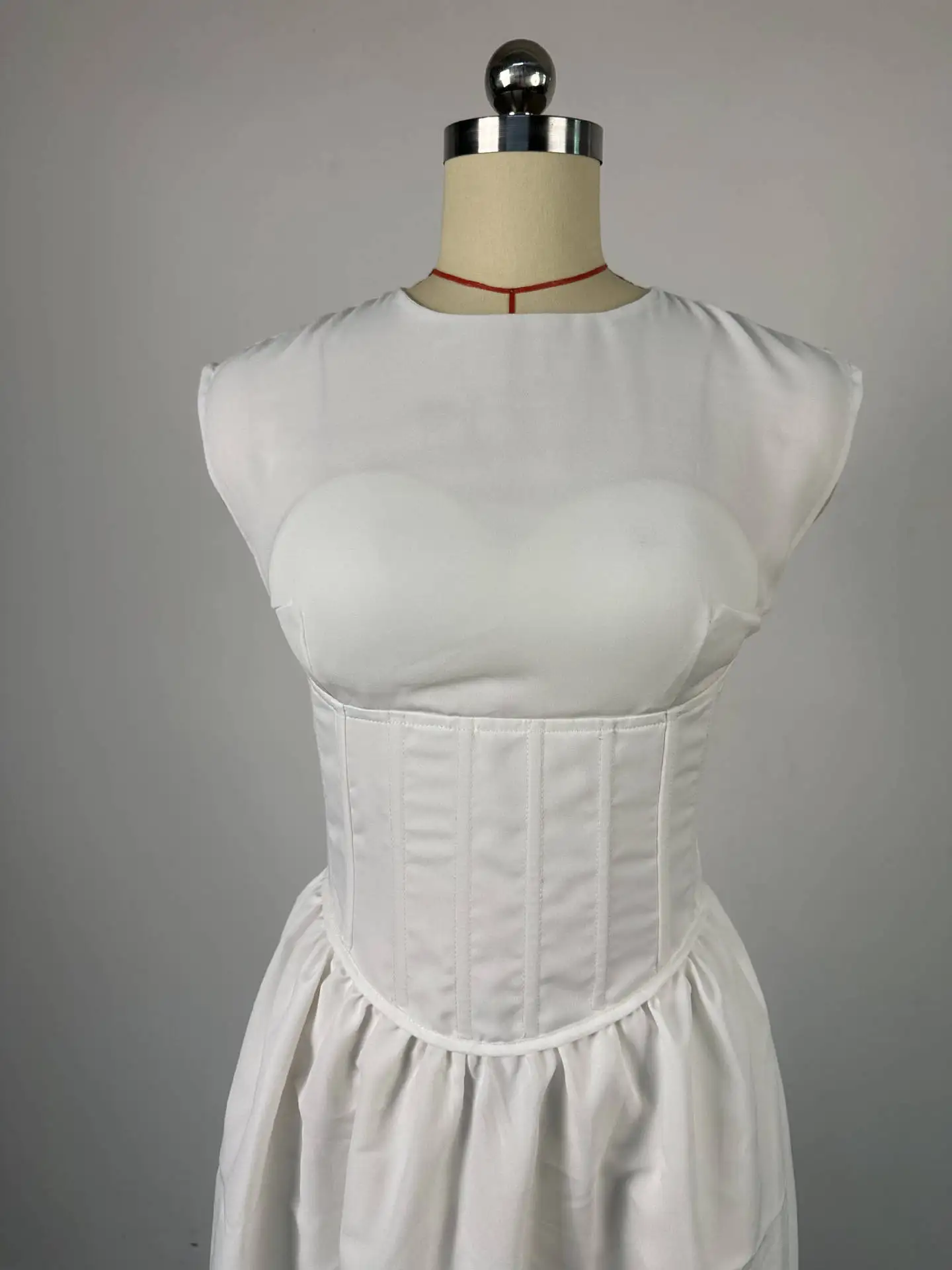 Fashion Summer Clothing Boutique Sleeveless Bust Padded Sexy Dress Elegant Corset Waist Style Maxi Dresses