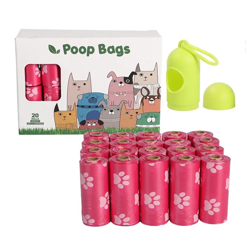 Custom Eco-Friendly Bio Degradable Dog Cornstarch Eco Friendly Compostable Biodegradable Poop Bags For Pet Poop