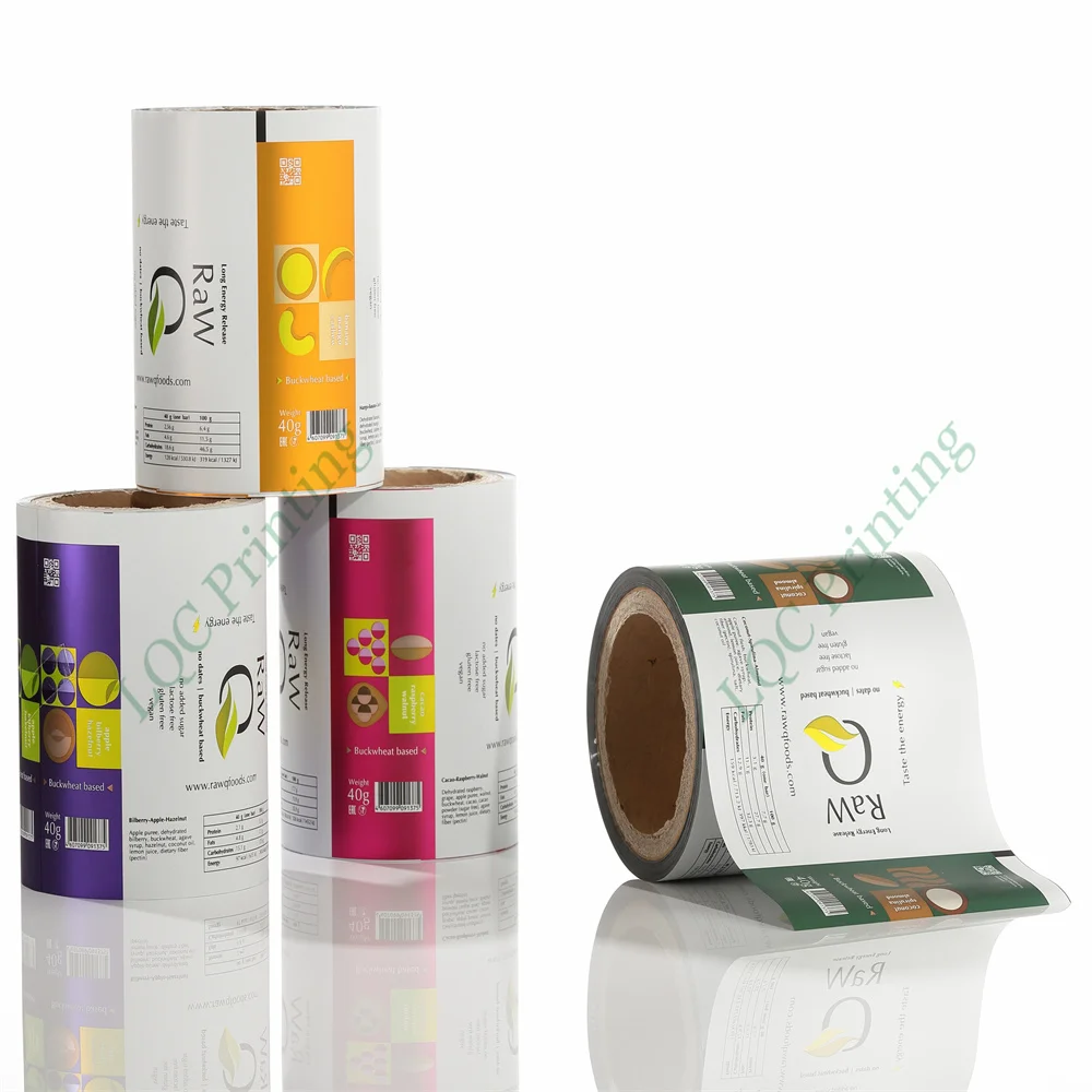 Custom printed high barrier metallized foil protection roll film rollstock for single-serve coffee capsule and pod