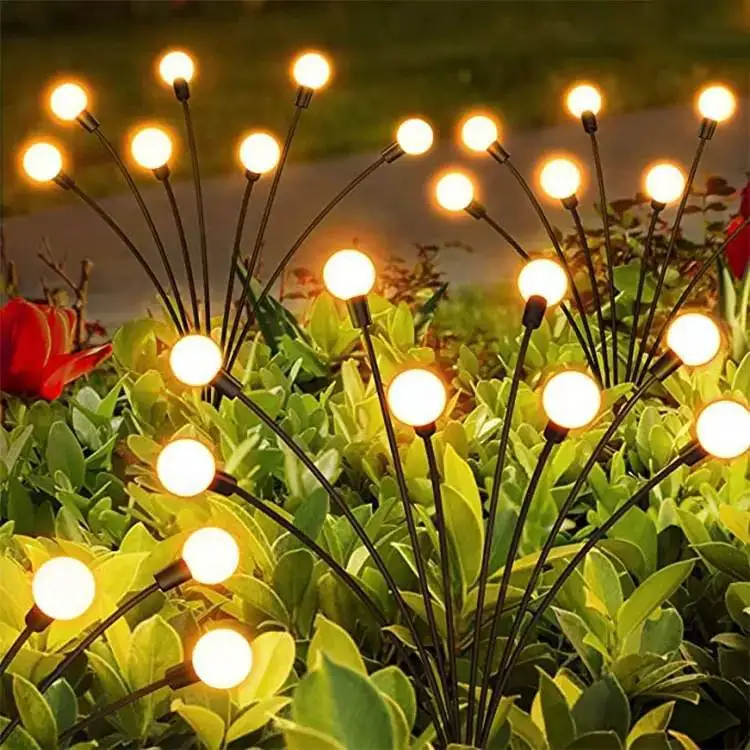 6/8/10 LED Solar swaying Firefly Light Outdoor Solar Lighting 6/8/10 LED Waterproof Garden Decoration Landscape Lawn Lamp