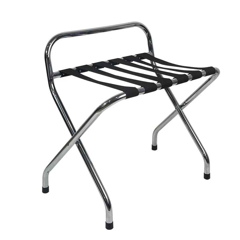 Jipetal  Wholesale Products JPT-LR-001 Product Size L 24.5x W 19x H 24.5 Backrest Height 24.6 Chrome Luggage Rack
