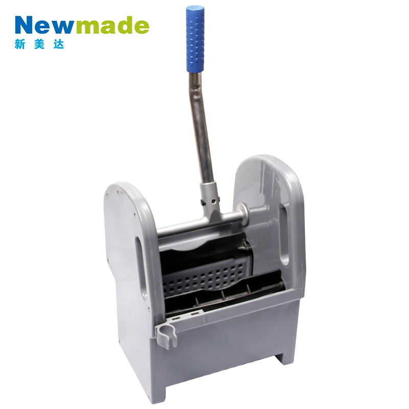 High quality indoor outdoor plastic housekeeping cleaning cart with bucket hotel Inn subway station mop wringer trolley