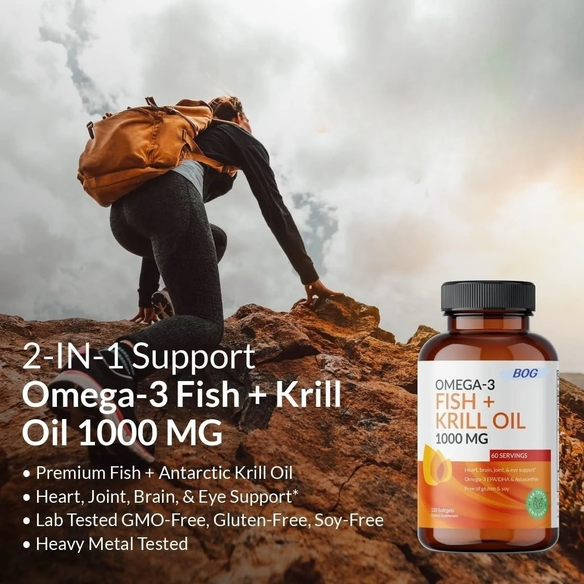 Dietary Supplement Vegan Omega 3 Fish Oil 1500mg High Potency DHA & EPA Omega 3 Supplement Softgel Capsule