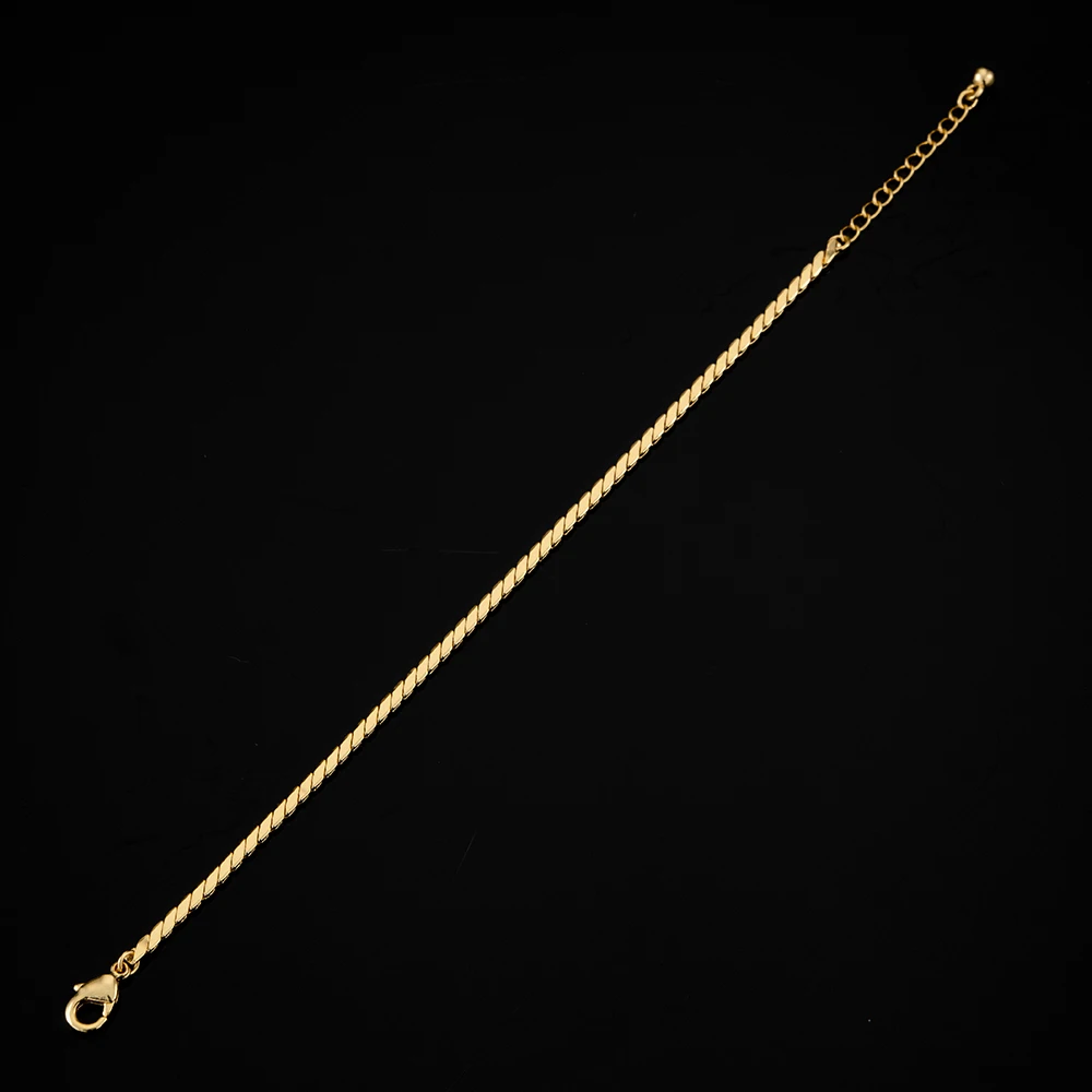 Custom jewelry 18k real gold plated fine chain bracelets jewelry for women ladies Jewelry