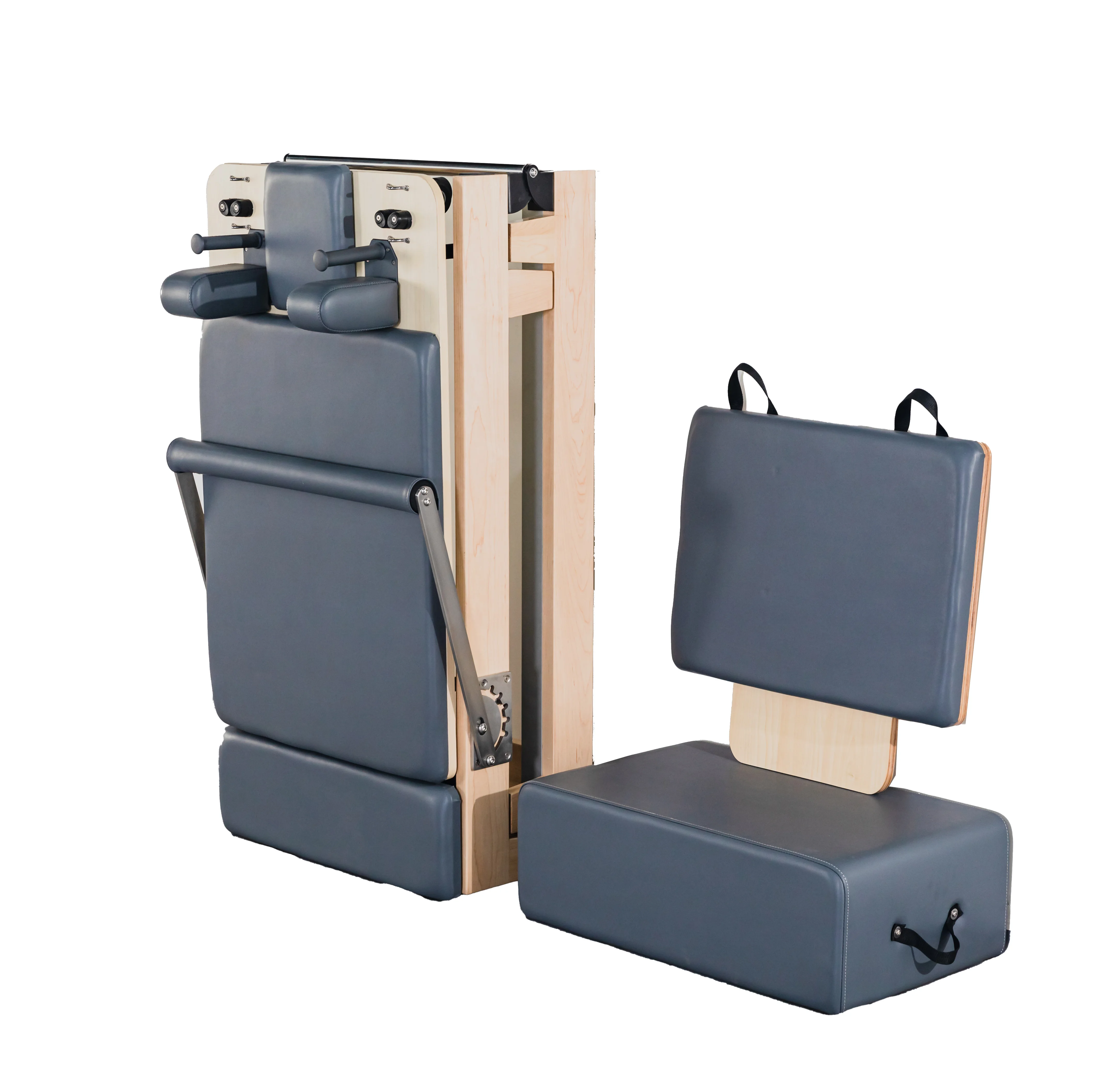 New design foldable pilates equipment studio wood folding pilates reformer machine with box and jump board