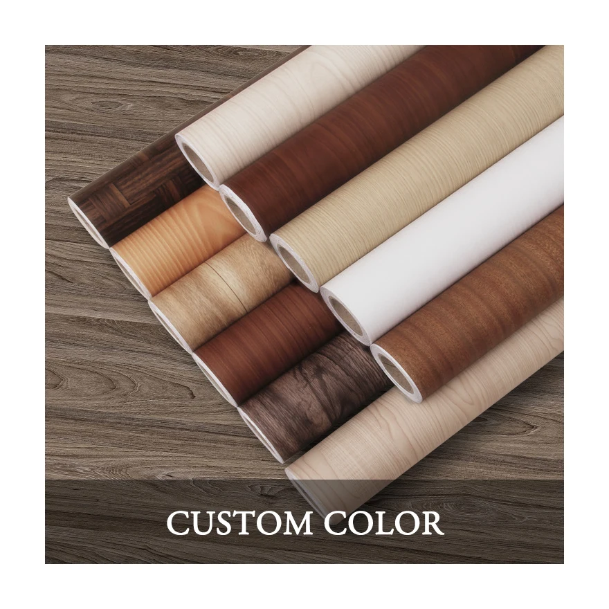 Мембранная пленка из ПВХ, классическая декоративная пленка из ПВХ с текстурой древесины для мебели
