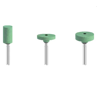 Medium Green Diamond Stones Ceramic Zirconia Polish Diamond Burs