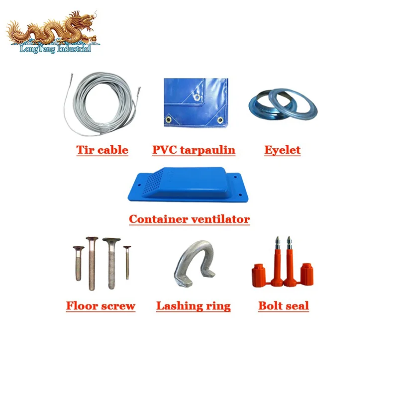 PVC Cover Soft Open Top Container Parts Tarpaulin Roof Accessories Bow Eyelets TIR Cable