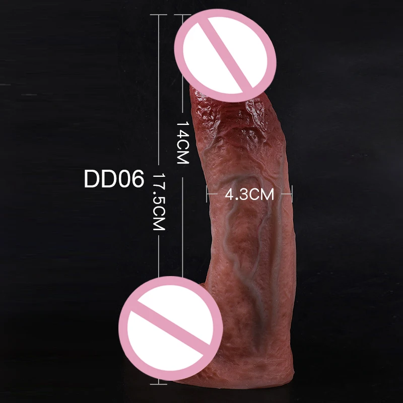 18++ Huge Thrusting Dildo Realistic Silicone Soft Dildo For Women Masturbation Dildo Sex Toys
