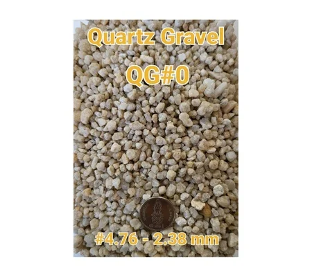 100% домашнее сырье класса чистоты кварцевый песок кварцевый гравий QG #0 кварцевый песок натурального цвета от производителя в Таиланде
