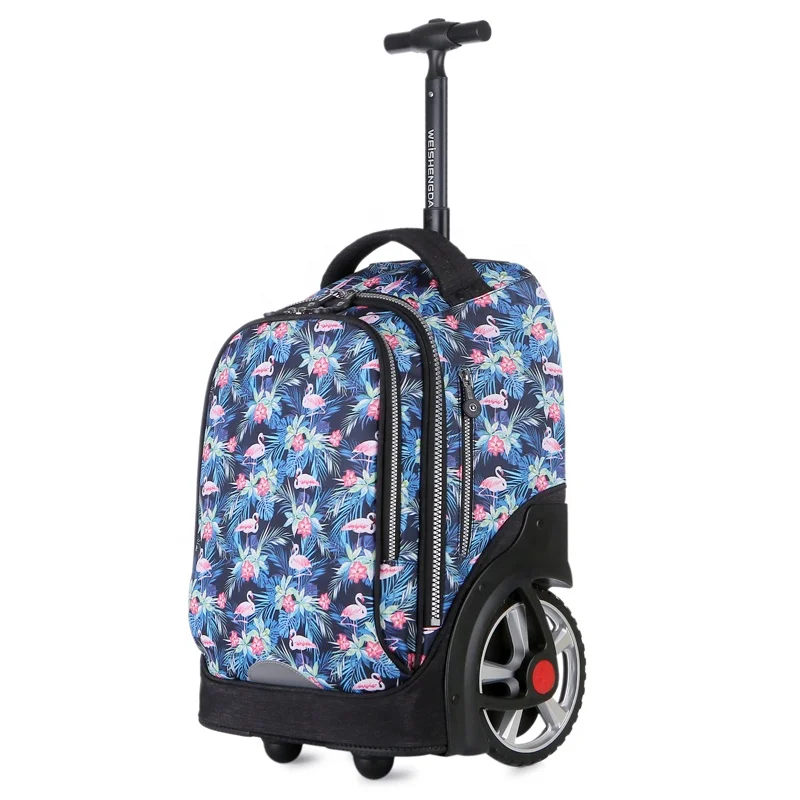 Children Trolley School Backpack Wheeled Bookbag Rolling Wheel Kids School Bag With Wheels Bags For School